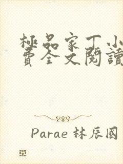 极品家丁小说免费全文阅读