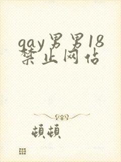 gay男男18禁止网站