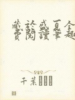 藏于盛夏全文免费阅读笔趣阁