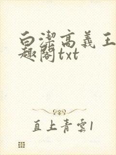 白洁高义王申笔趣阁txt