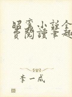 昭鸾小说全文免费阅读笔趣阁