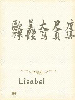 欧美大尺度大胆裸体写真集