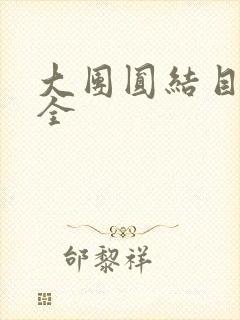 大团圆结目录大全