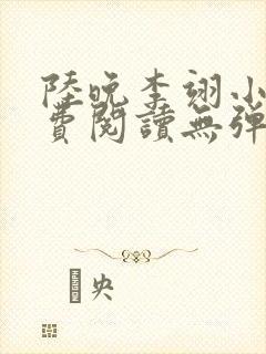 陆晚李翊小说免费阅读无弹窗