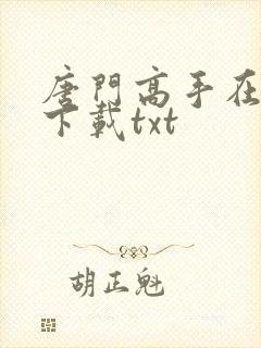 唐门高手在异世下载txt