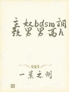 主奴bdsm调教男男高h