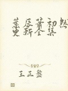 叶辰萧初然最新更新全集