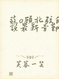 苏o顾北弦的小说最新章节