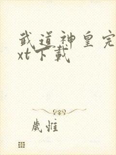 武道神皇完整txt下载