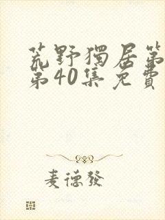 荒野独居第3季第40集免费观看