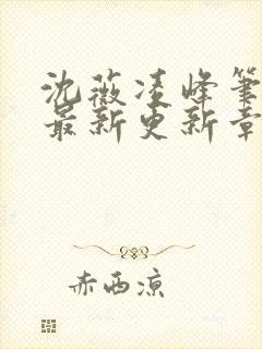 沈薇凌峰笔趣阁最新更新章节列表