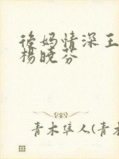 后妈情深王磊和杨晓芬封面