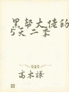 黑帮大佬的365天二季