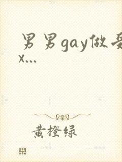 男男gay做受x...封面