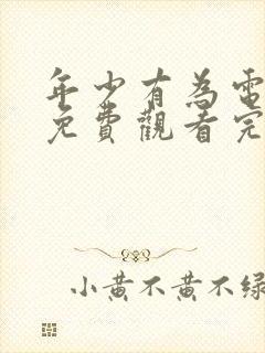 年少有为电视剧免费观看完第八集