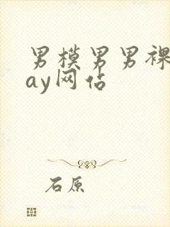 男模男男裸体gay网站封面