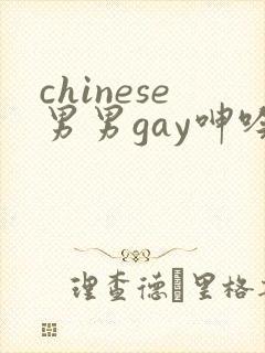 chinese男男gay呻吟