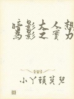 暗影大人想要成为影之实力者在线观看