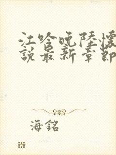 江吟晚陆怀璟小说最新章节更新时间