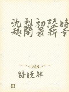 沈梨初陆时霁笔趣阁最新章节封面