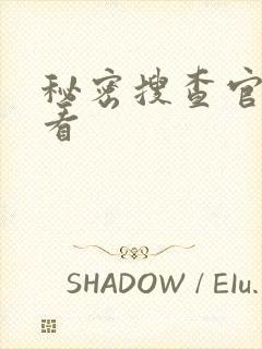 秘密搜查官在线看