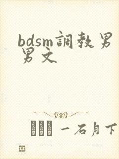 bdsm调教男男文封面