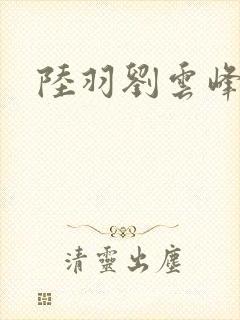 陆羽刘云峰封面