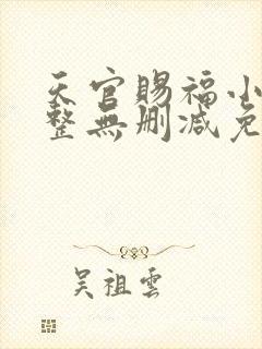 天官赐福小说完整无删减免费阅读