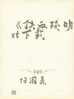 《铁血残明》txt下载