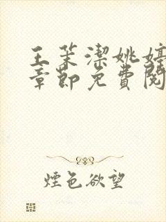 王茉洁姚婷最新章节免费阅读