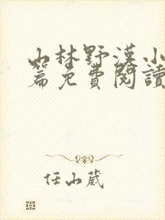 山林野汉小说全篇免费阅读