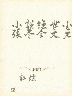 小说绝世小仙医张冬全文免费阅读封面