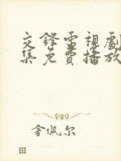 交锋电视剧40集免费播放封面