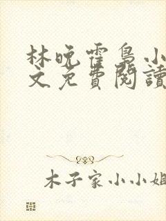 林晚霍枭小说全文免费阅读最新章节