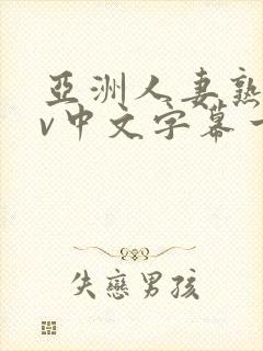 亚洲人妻熟女av中文字幕一区二三区在线封面