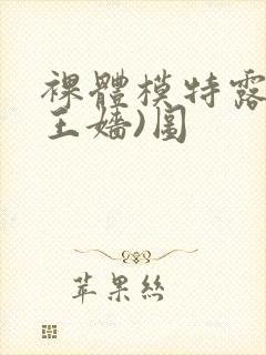 裸体模特露露(王嫱)图封面