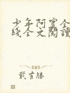 少年阿宾全文在线全文阅读