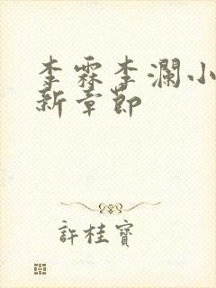 李霖李澜小说最新章节