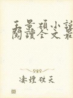 王景硕小说免费阅读全文最新章节