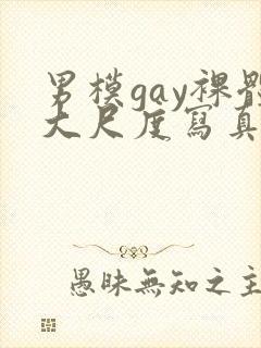 男模gay裸体大尺度写真