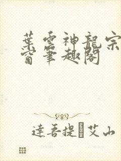 叶云神龙宗无弹窗笔趣阁封面