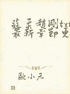 苏柔赵刚txt最新章节更新