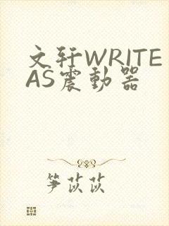 文轩WRITEAS震动器封面