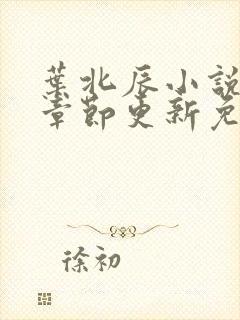 叶北辰小说最新章节更新免费阅读
