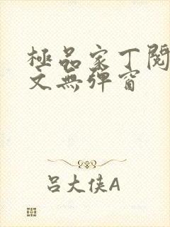 极品家丁阅读全文无弹窗封面