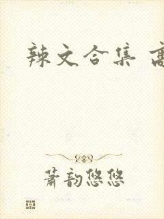 辣文合集 高h