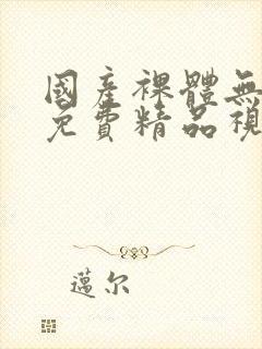 国产裸体无遮挡免费精品视频