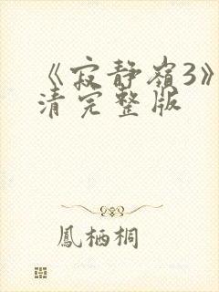 《寂静岭3》高清完整版封面