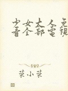 少女大人免费观看全部电视剧高清