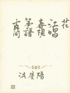 古筝春江花月夜简谱视唱